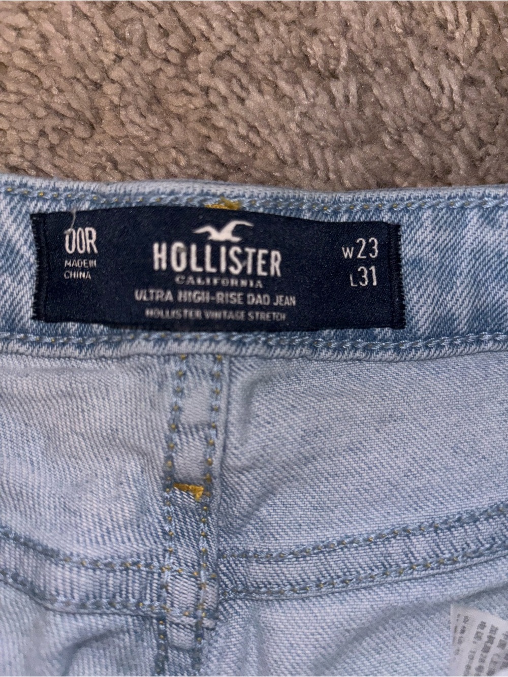 Women’s 23/31 Hollister Ultra High-Rise Dad Jeans - Light Blue